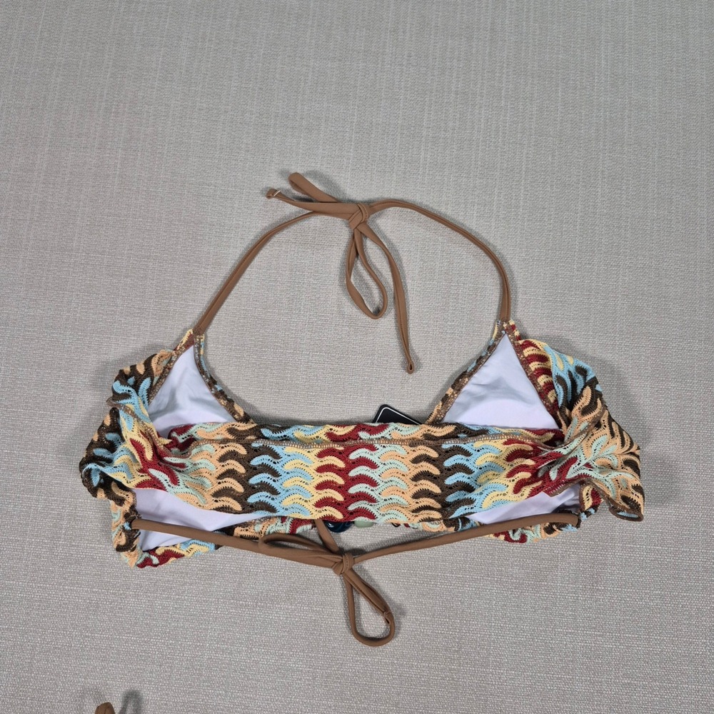 ZAFUL Womens Two Piece Bikini Set Triangle Halter Cowl Neck Swimsuit L - Picture 11 of 11